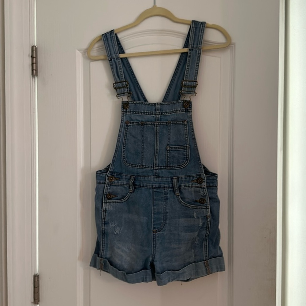 Free People Overall Shorts